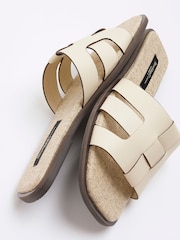 River Island Cream Weave Mules Flat Sandals - Image 5 of 6