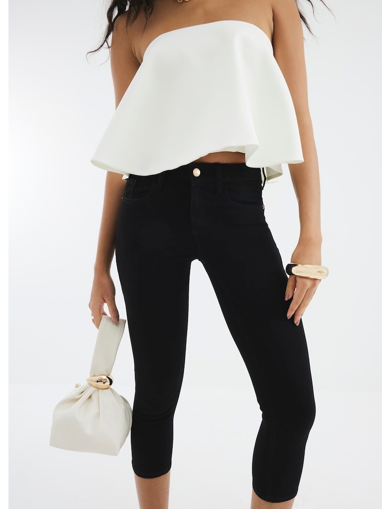 River Island Black Skinny Capri Jeans - Image 2 of 4 River Island Black Skinny Capri Jeans - Image 2 of 4