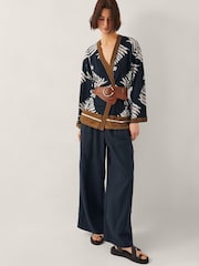 Monsoon Black Pamela Print Blend Jacket - Image 5 of 5