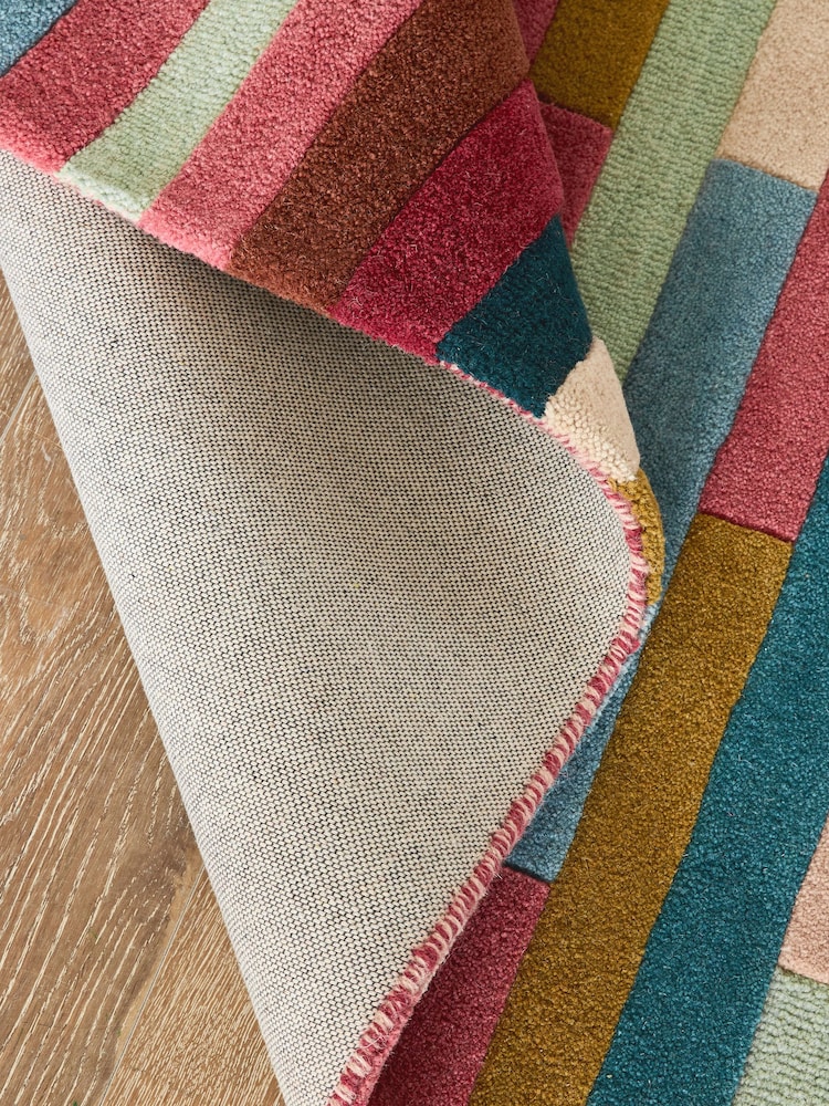 Multi Rio Broken Stripes Rug - Image 5 of 5 Multi Rio Broken Stripes Rug - Image 5 of 5