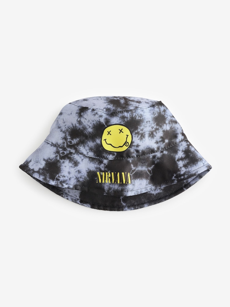 Vanilla Underground Black Kids Nirvana Bucket Hat - Image 2 of 9