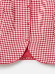 Oliver Bonas Red Gingham Tailored Waistcoat - Image 7 of 7