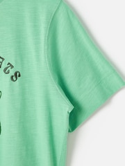 Oliver Bonas Green House of Cats Graphic 100% Cotton T-Shirt - Image 7 of 8