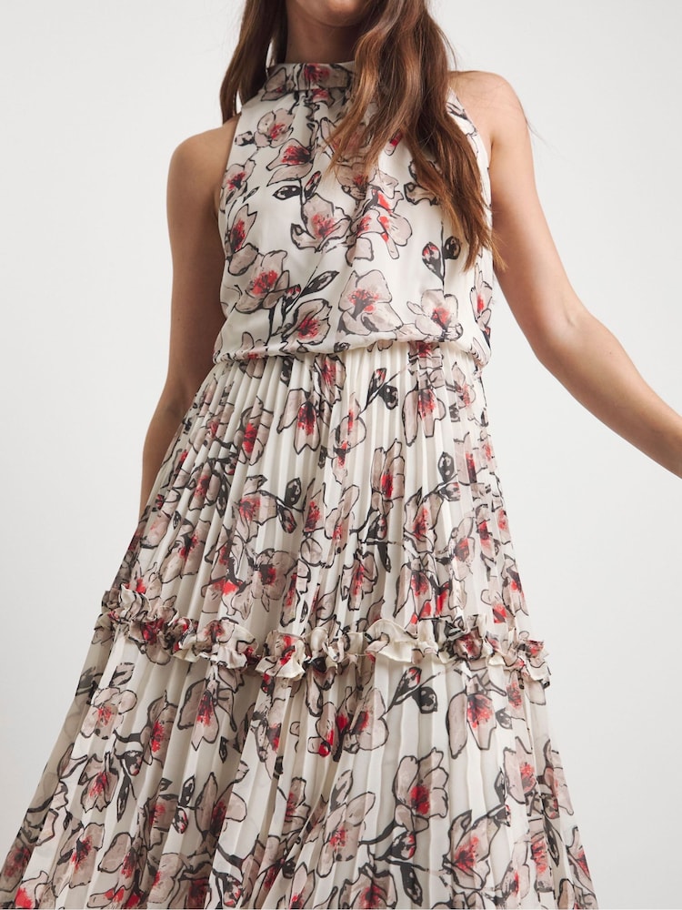 green emerald velvet dress Simply Be Joanna Hope Tiered Printed Dress