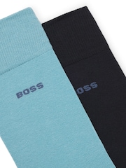 BOSS Blue/Black Socks 2 pack - Image 3 of 3