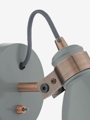 Dar Lighting Grey Satin Copper Frederick Single Spotlight - Image 4 of 6