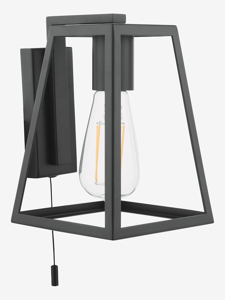 Dar Lighting Matt Black Claudia Wall Light - Image 1 of 4