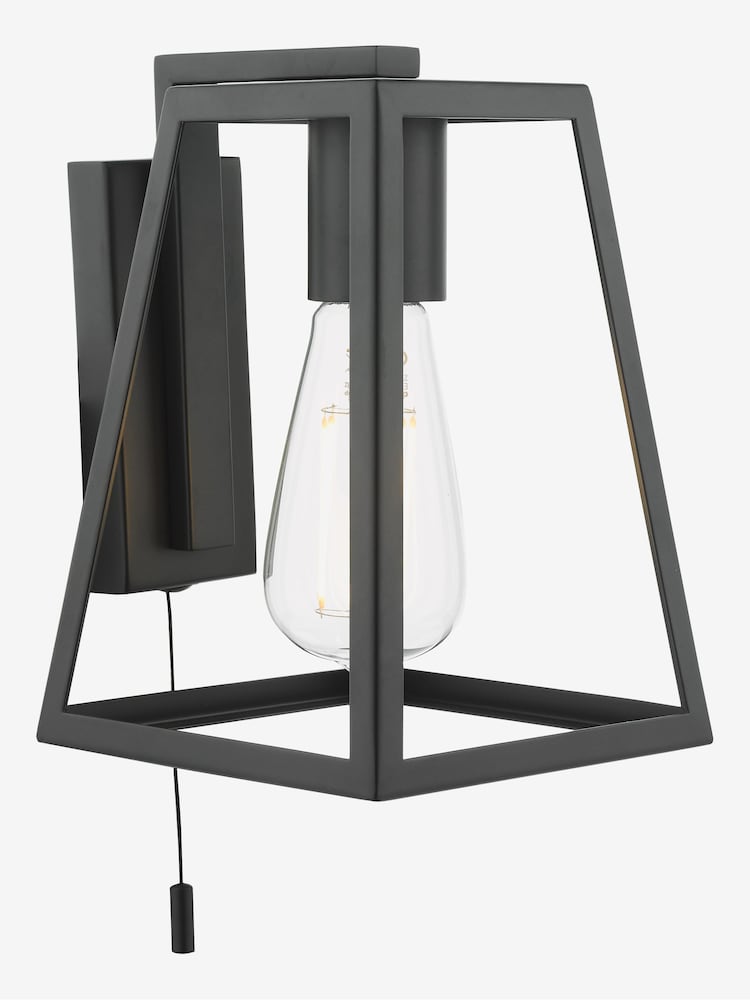 Dar Lighting Matt Black Claudia Wall Light - Image 2 of 4