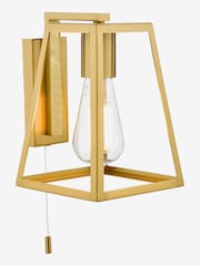 Dar Lighting Natural Brass Claudia Wall Light - Image 1 of 4