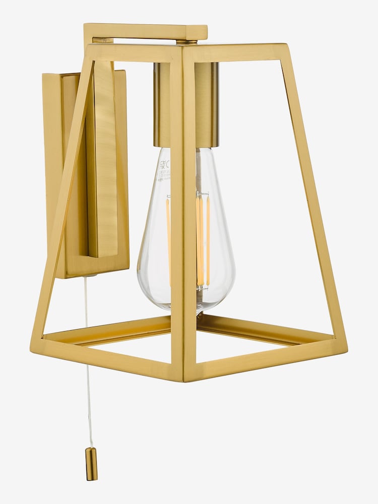 Dar Lighting Natural Brass Claudia Wall Light - Image 2 of 4