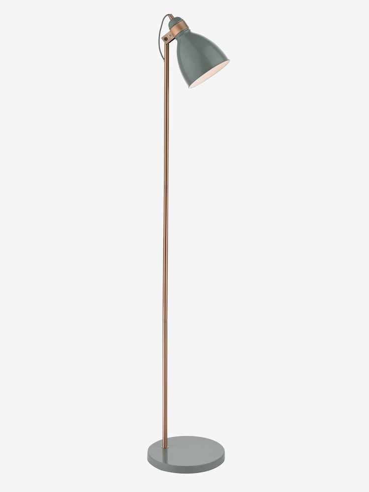 Dar Lighting Grey Satin Copper Frederick Task Lamp - Image 1 of 4