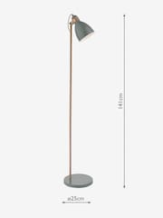 Dar Lighting Grey Satin Copper Frederick Task Lamp - Image 4 of 4