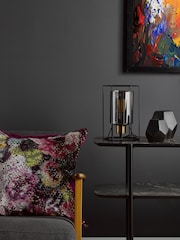 Dar Lighting Matt Black Smoked Glass Frederick Task Lamp - Image 2 of 6