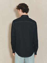 Black EDIT Long Sleeve Western Style Shirt - Image 3 of 6