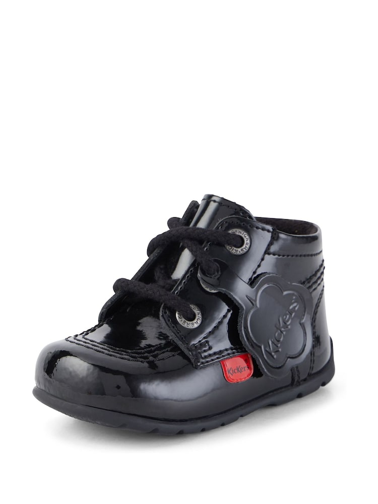 Kickers Black Baby Kick Hi Zip Boots - Image 2 of 6