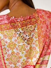 Roman Contrast Print Stretch T-Shirt - Imagem 5 de 5