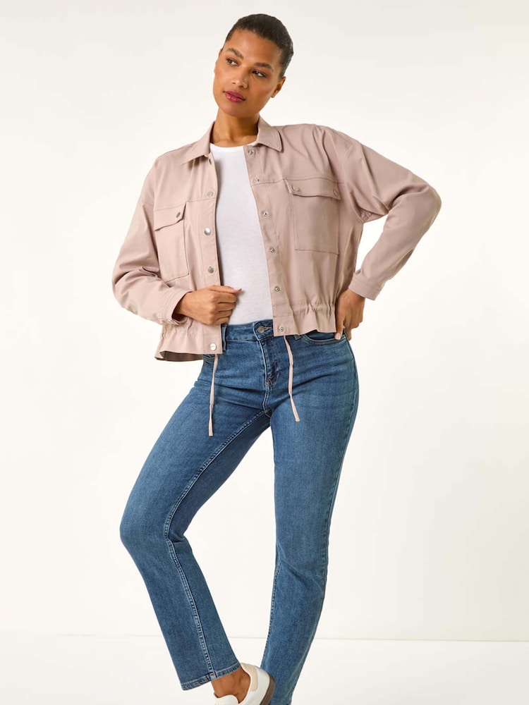 Roman Natural Utility Collared Pocket Jacket - Image 1 of 5