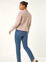 Roman Natural Utility Collared Pocket Jacket - Image 3 of 5
