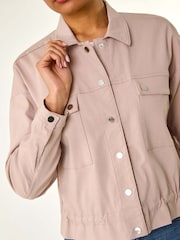 Roman Natural Utility Collared Pocket Jacket - Image 5 of 5
