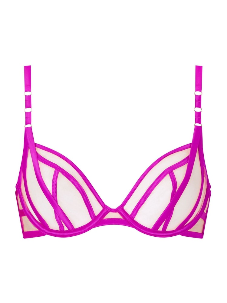 Ann Summers Sheer Desire Illusion Mesh Non Pad Plunge Bra - Изображение 1 из 1
