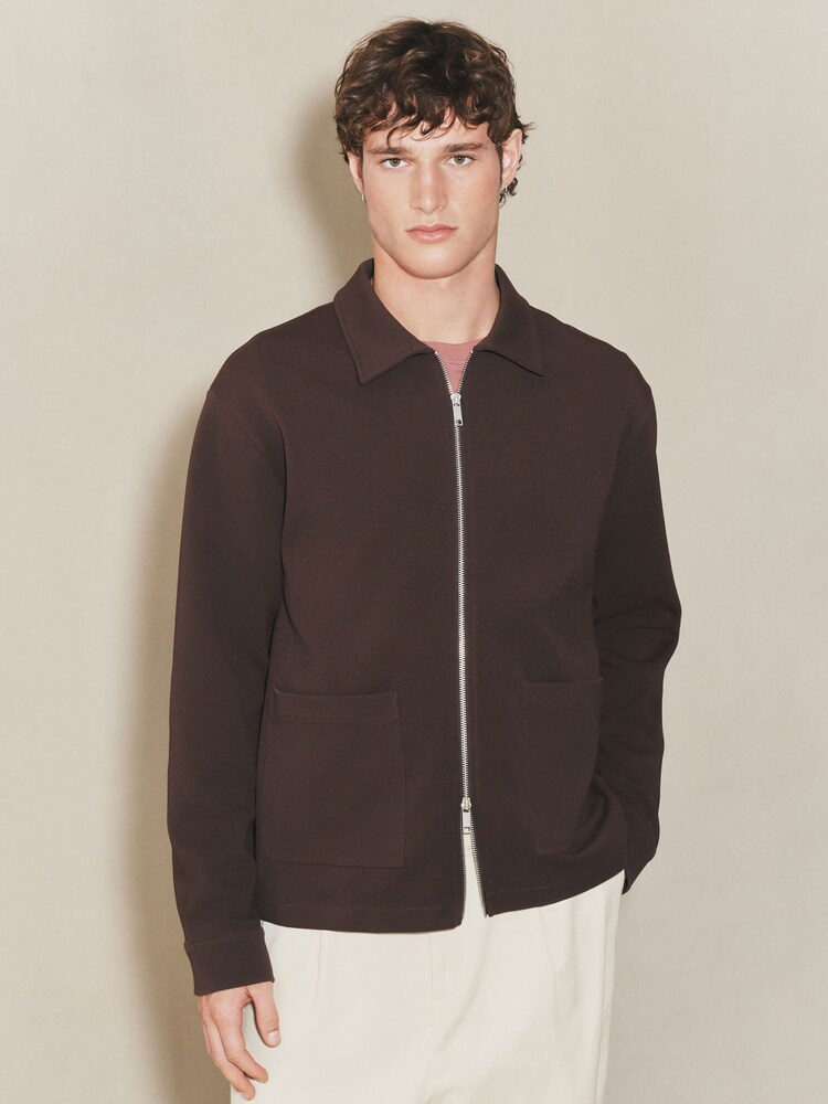 Brown Chocolate EDIT Long Sleeve Shacket - Image 1 of 10 Brown Chocolate EDIT Long Sleeve Shacket - Image 1 of 10
