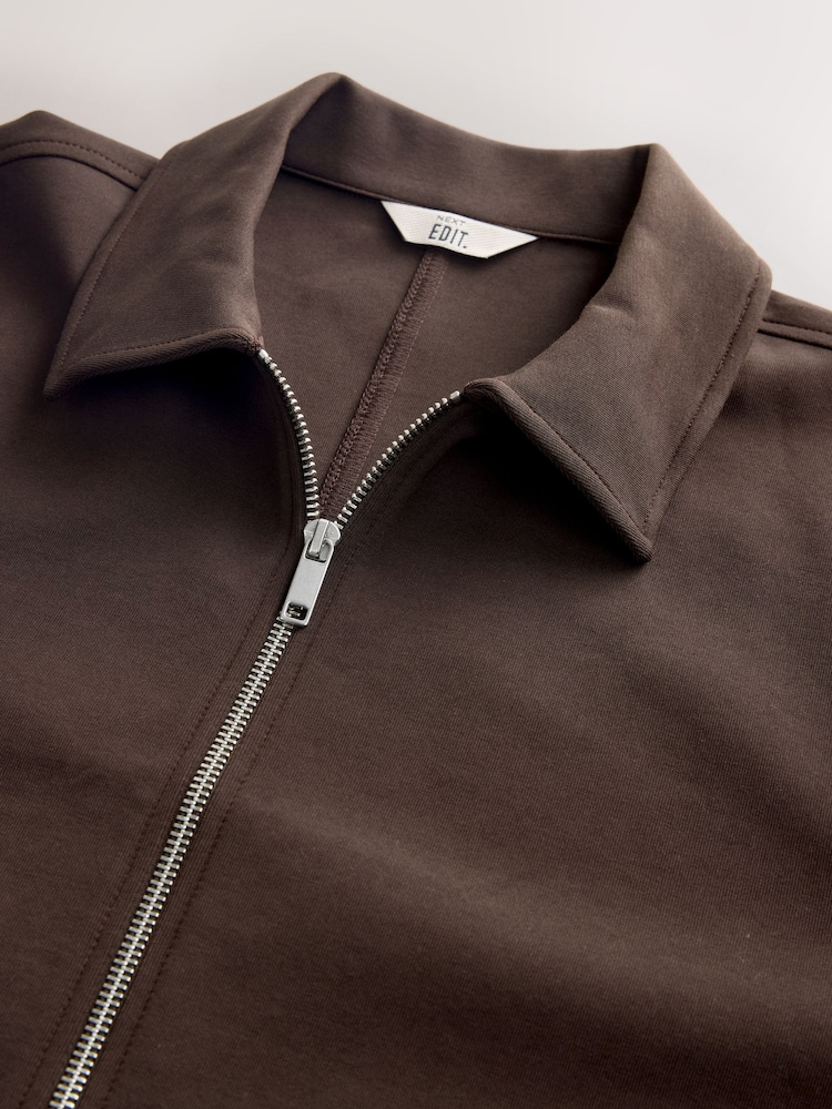 Brown Chocolate EDIT Long Sleeve Shacket - Image 10 of 10