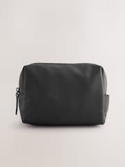Black Rubberised Washbag - Image 1 of 5