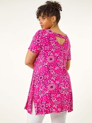 Roman Curve Paisley Print Bar Back T-Shirt - Image 2 of 5