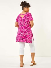 Roman Curve Paisley Print Bar Back T-Shirt - Image 3 of 5