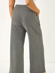 Roman Grey Curve Pinstripe Elastic Waist Trousers - Image 3 of 5