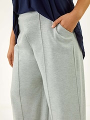 Roman Grey Curve Front Pleat Trousers - Image 5 of 5