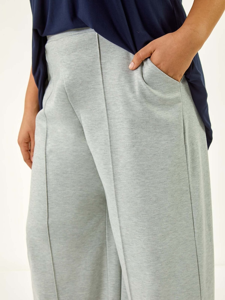 Roman Grey Curve Front Pleat Trousers - Image 5 of 5