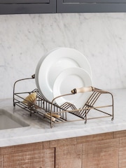 Garden Trading Antique Brass Brompton Dish Rack - Image 1 of 3
