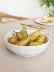 Garden Trading White Overton Serving Bowl - Image 1 of 5