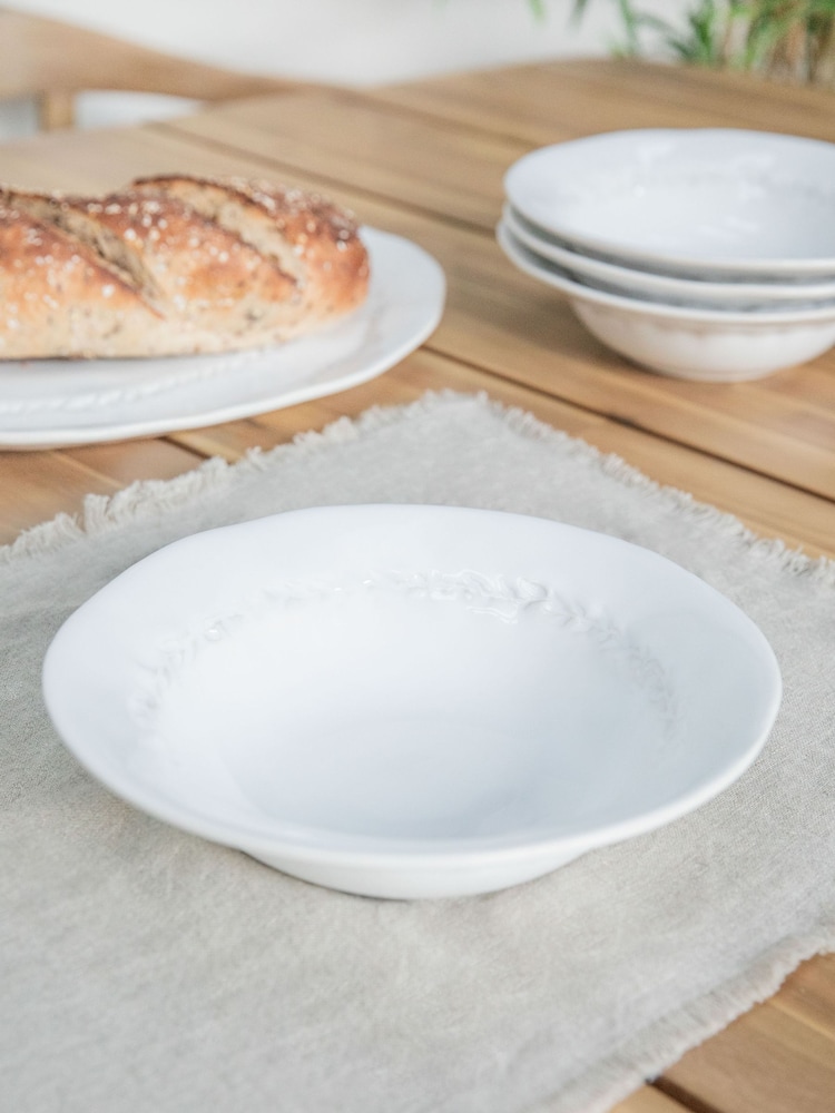 Garden Trading Set of 4 White Overton Bowls - Image 1 of 3