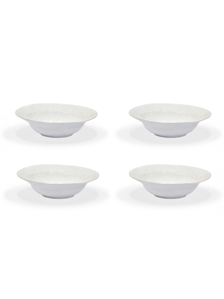 Garden Trading Set of 4 White Overton Bowls - Image 3 of 3