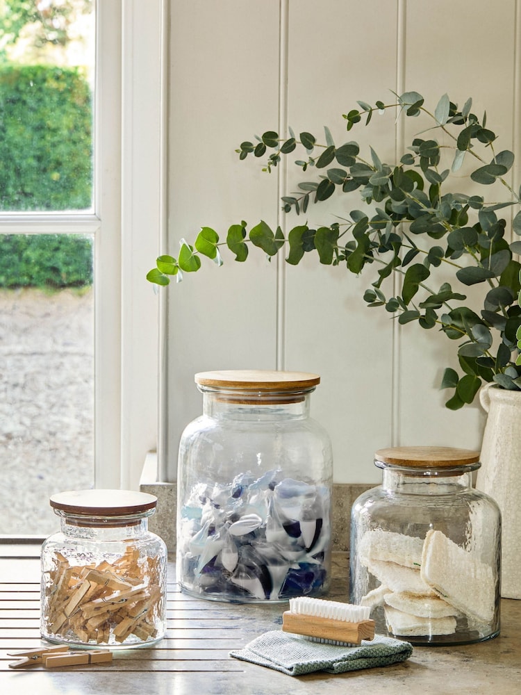 Garden Trading Clear and Natural Hawling Storage Jar - Image 1 of 4