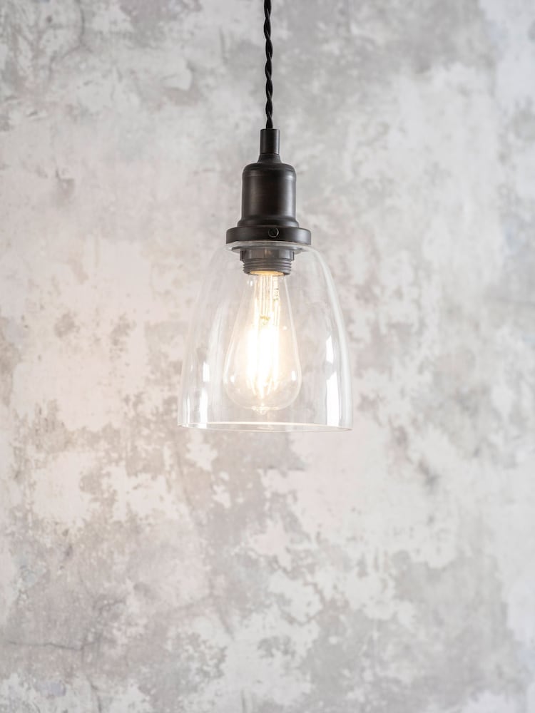 Garden Trading Antique Bronze Hoxton Domed Pendant Light - Image 1 of 2