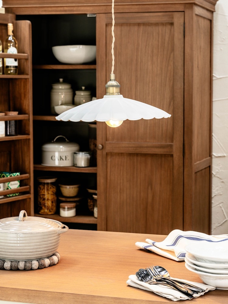 Garden Trading Chalk Wanstrow Ceiling Pendant - Image 2 of 3