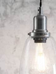 Garden Trading Satin Nickle Hoxton Domed Pendant Light - Image 2 of 3