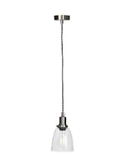 Garden Trading Satin Nickle Hoxton Domed Pendant Light - Image 3 of 3