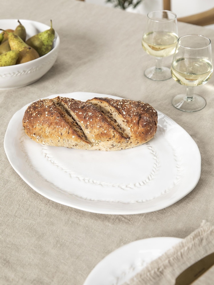 Garden Trading White Overton Platter - Image 1 of 3
