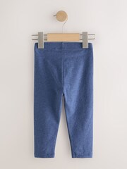 Blue Denim Plain Leggings (3mths-7yrs) - Image 2 of 4