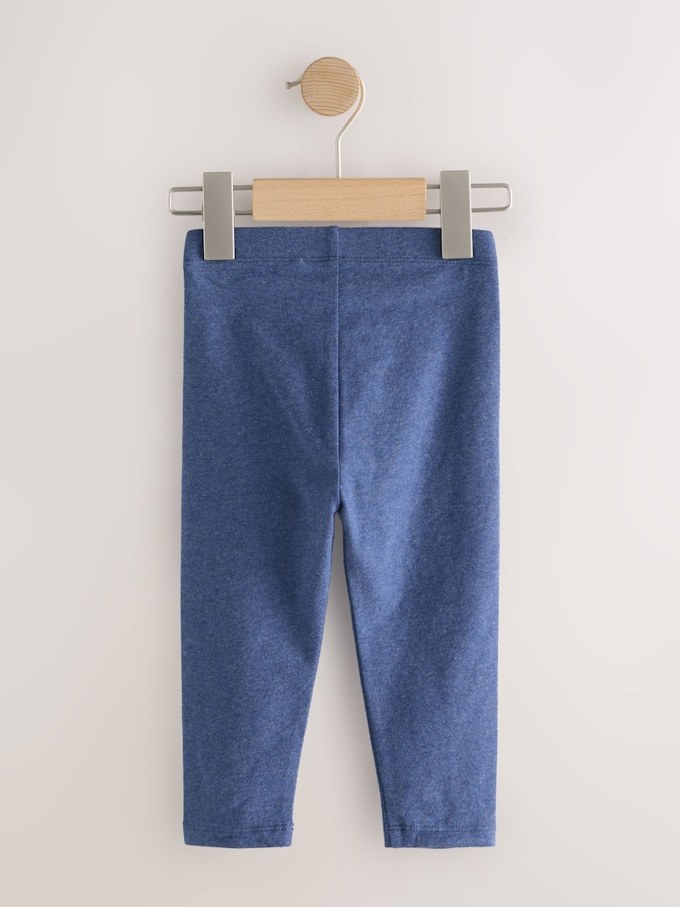 Blue Denim Plain Leggings (3mths-7yrs) - Image 2 of 4