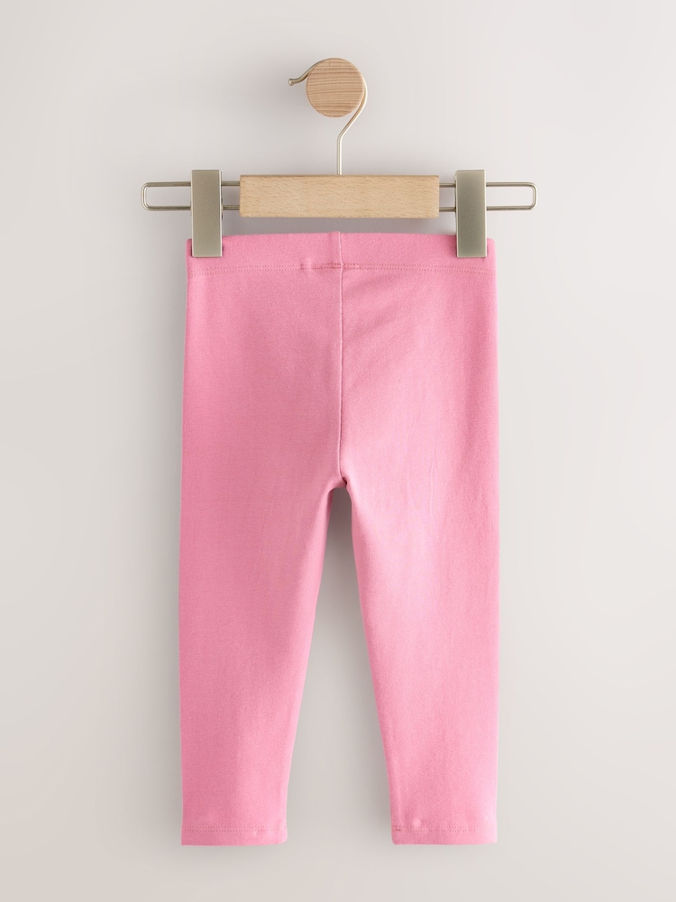 Pink Plain Leggings (3mths-7yrs) - Image 2 of 4 Pink Plain Leggings (3mths-7yrs) - Image 2 of 4