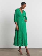 Joanna Hope Purple Value Lace Dress - Image 1 of 4