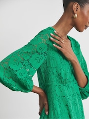Joanna Hope Purple Value Lace Dress - Image 3 of 4