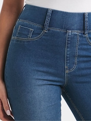 Simply Be Blue Flared Pull On Jeggings - Image 4 of 4
