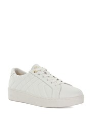 Dune London Wide Fit Egent Quilted Cupsole Trainers - صورة 2 من 5