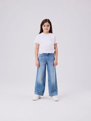 Name It Aqua Blue Wide Leg Jeans - Image 1 of 1